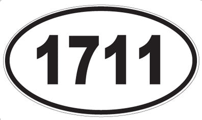 1711 - Oval Sticker