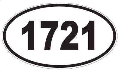 1721 - Oval Sticker