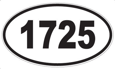 1725 - Oval Sticker