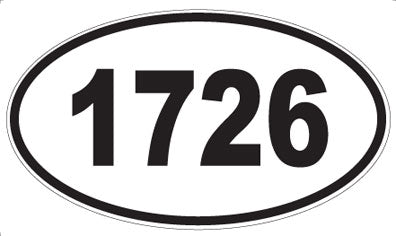1726 - Oval Sticker
