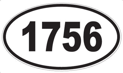 1756 - Oval Sticker