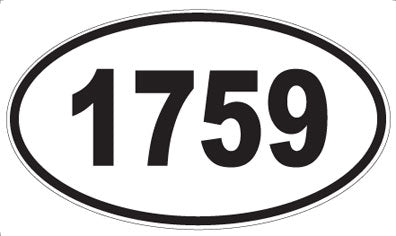 1759 - Oval Sticker