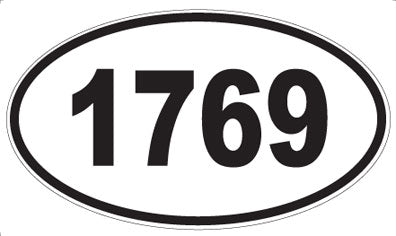 1769 - Oval Sticker