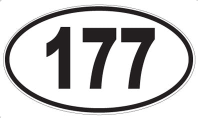 177 - Oval Sticker