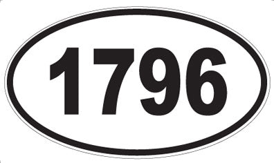 1796 - Oval Sticker