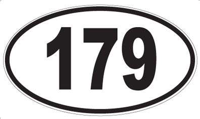 179 - Oval Sticker