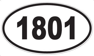 1801 - Oval Sticker