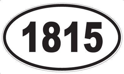 1815 - Oval Sticker
