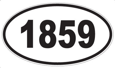 1859 - Oval Sticker