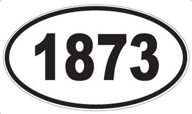 1873 - Oval Sticker