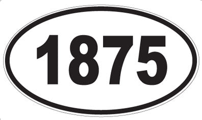 1875 - Oval Sticker