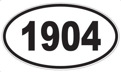 1904 - Oval Sticker