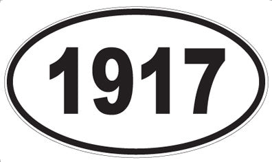 1917 - Oval Sticker