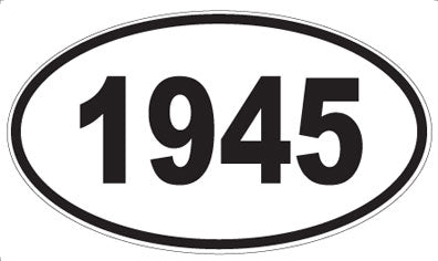 1945 - Oval Sticker