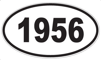 1956 - Oval Sticker