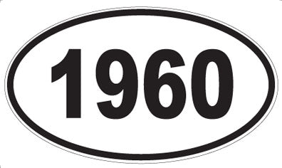 1960 - Oval Sticker
