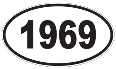 1969 - Oval Sticker