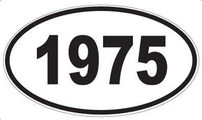 1975 - Oval Sticker