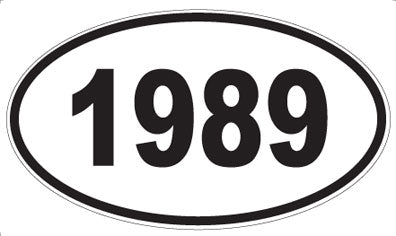 1989 - Oval Sticker