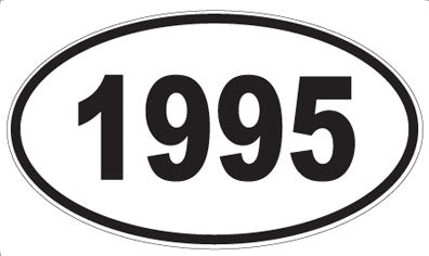 1995 - Oval Sticker
