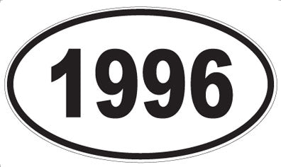 1996 - Oval Sticker