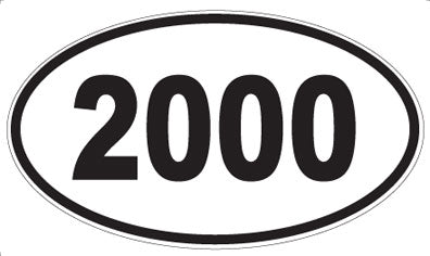 2000 - Oval Sticker