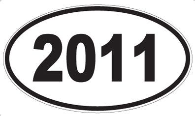 2011 - Oval Sticker