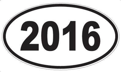 2016 - Oval Sticker