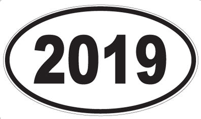 2019 - Oval Sticker