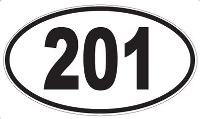 201 - Oval Sticker