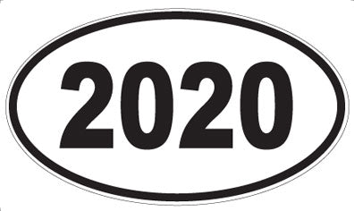 2020 - Oval Sticker