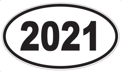 2021 - Oval Sticker