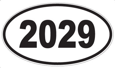 2029 - Oval Sticker