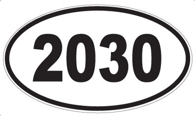 2030 - Oval Sticker