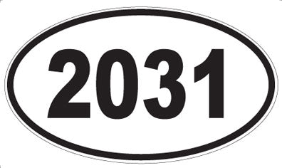 2031 - Oval Sticker