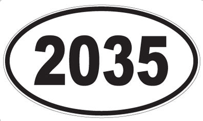2035 - Oval Sticker