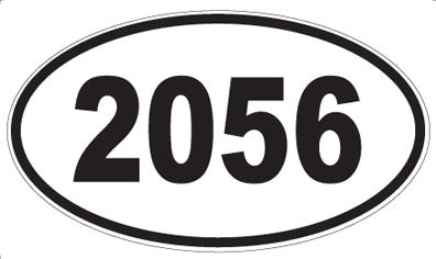 2056 - Oval Sticker
