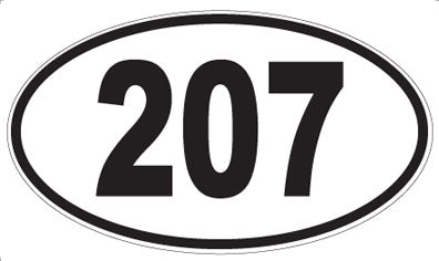 207 - Oval Sticker