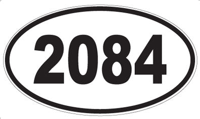 2084 - Oval Sticker