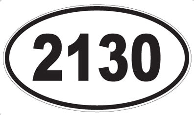 2130 - Oval Sticker