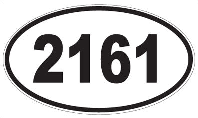 2161 - Oval Sticker