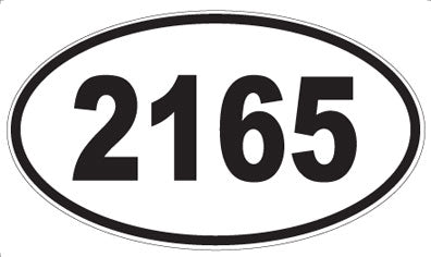 2165 - Oval Sticker