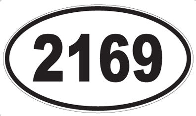 2169 - Oval Sticker