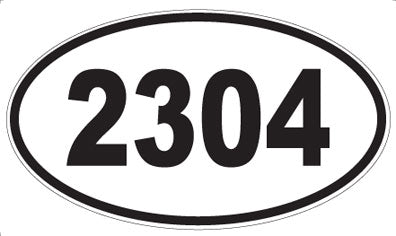 2304 - Oval Sticker
