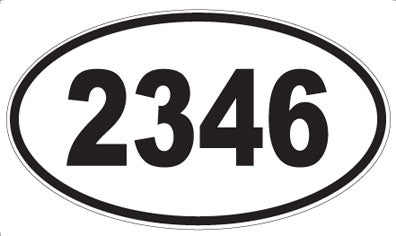 2346 - Oval Sticker