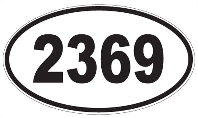 2369 - Oval Sticker
