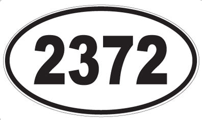 2372 - Oval Sticker