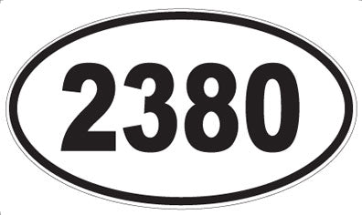 2380 - Oval Sticker