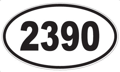 2390 - Oval Sticker