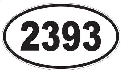 2393 - Oval Sticker